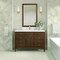 James Martin Vanities 48'' Vanity, Mid Century Walnut w/ Single Hole 3 CM White Zeus Quartz Top & Backsplash 485-V48-WLT-1WZ - alternate 7